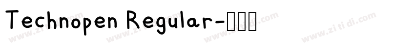 Technopen Regular字体转换